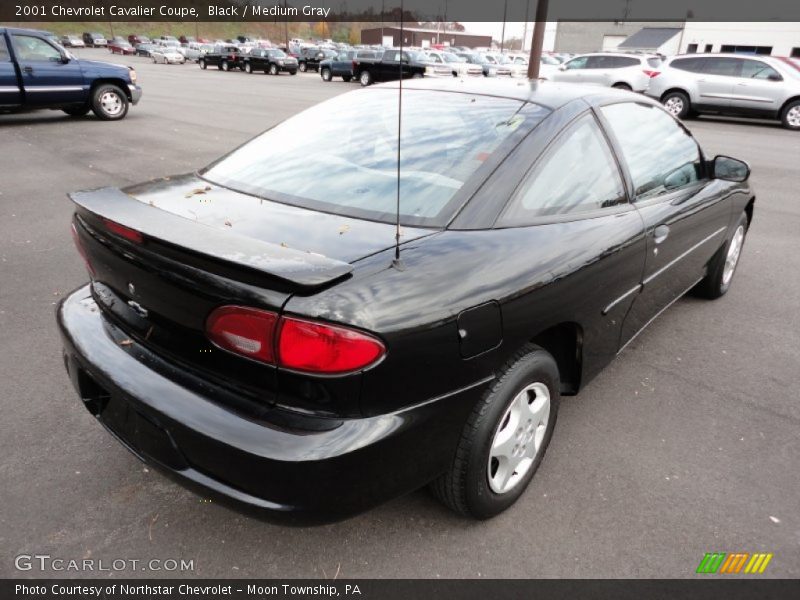 Black / Medium Gray 2001 Chevrolet Cavalier Coupe