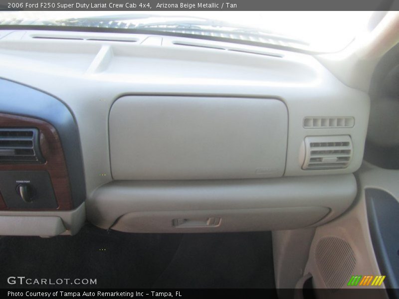 Arizona Beige Metallic / Tan 2006 Ford F250 Super Duty Lariat Crew Cab 4x4