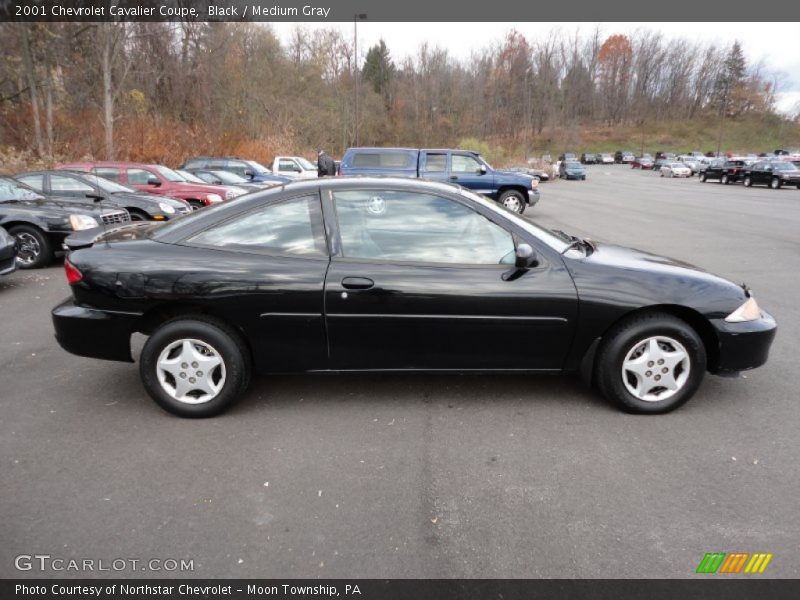 Black / Medium Gray 2001 Chevrolet Cavalier Coupe
