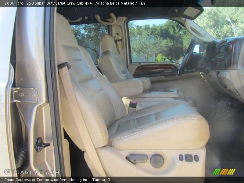 Arizona Beige Metallic / Tan 2006 Ford F250 Super Duty Lariat Crew Cab 4x4