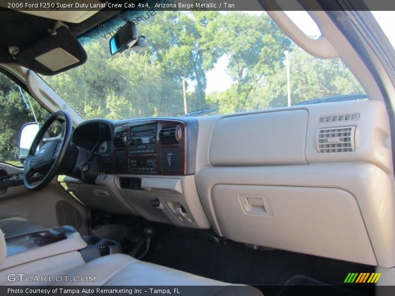 Arizona Beige Metallic / Tan 2006 Ford F250 Super Duty Lariat Crew Cab 4x4