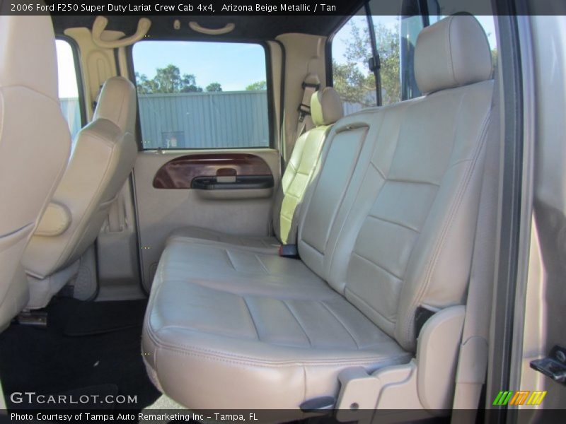 Arizona Beige Metallic / Tan 2006 Ford F250 Super Duty Lariat Crew Cab 4x4