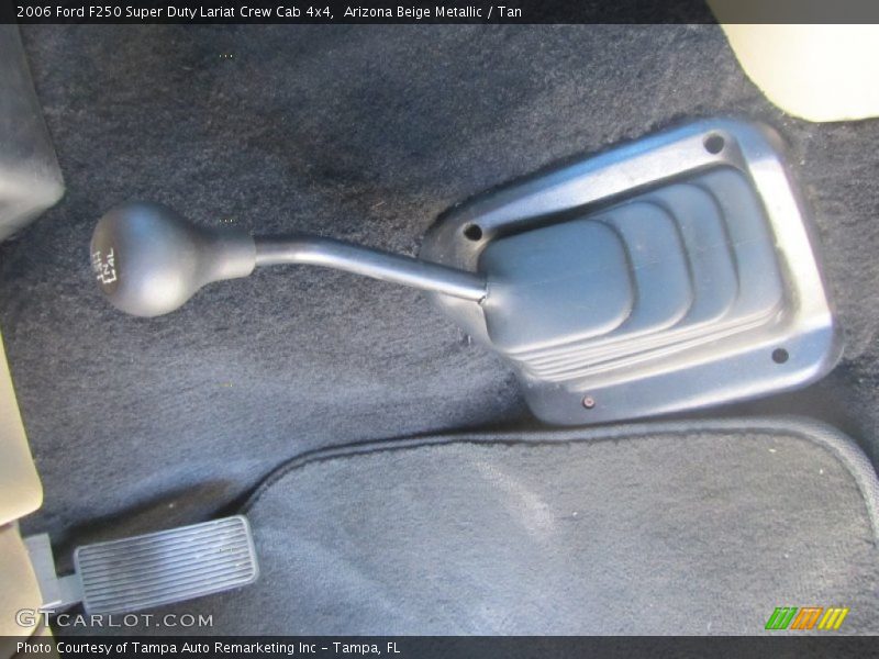 Arizona Beige Metallic / Tan 2006 Ford F250 Super Duty Lariat Crew Cab 4x4
