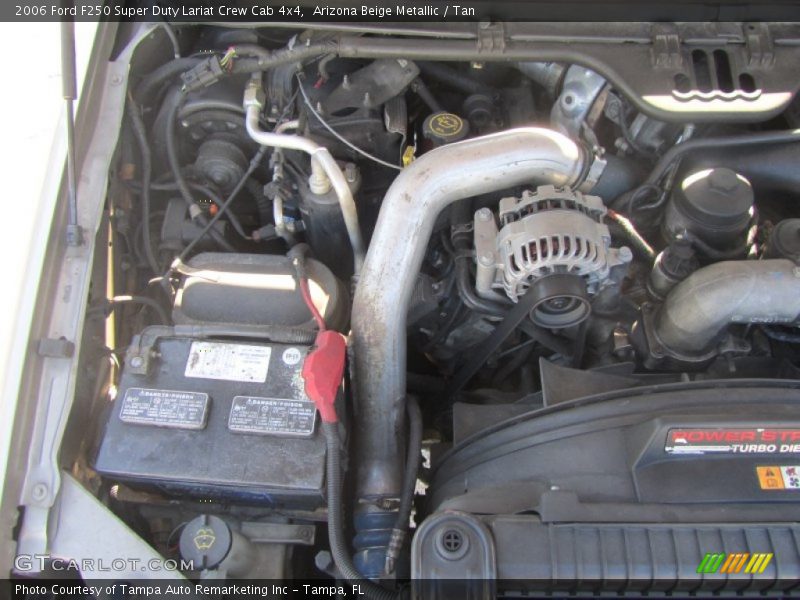 Arizona Beige Metallic / Tan 2006 Ford F250 Super Duty Lariat Crew Cab 4x4