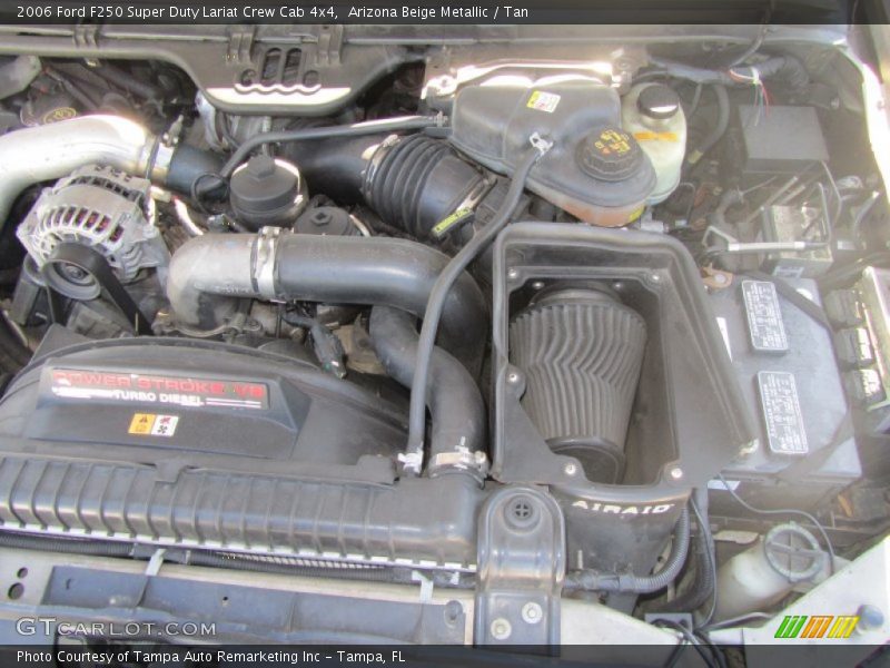 Arizona Beige Metallic / Tan 2006 Ford F250 Super Duty Lariat Crew Cab 4x4