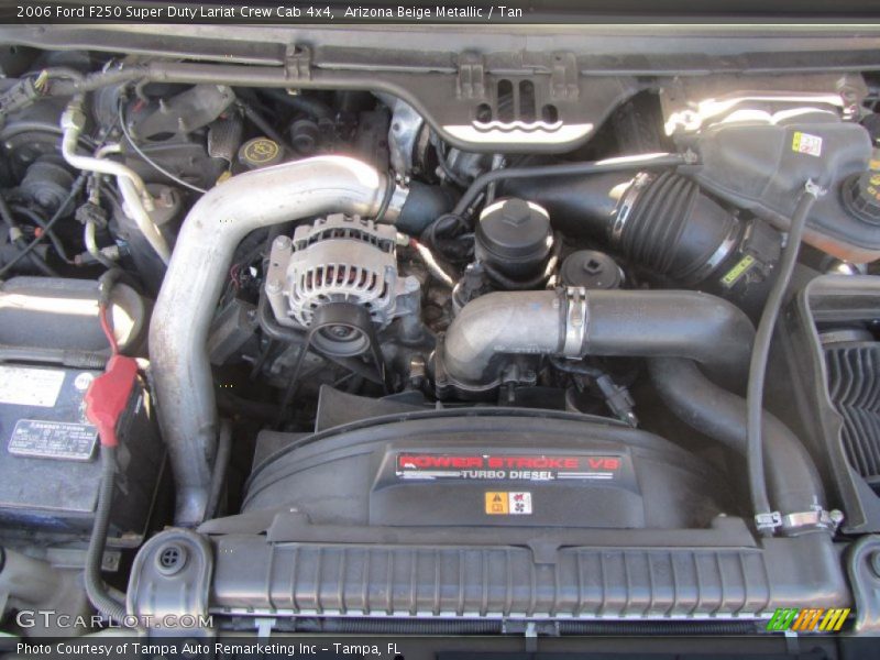 Arizona Beige Metallic / Tan 2006 Ford F250 Super Duty Lariat Crew Cab 4x4