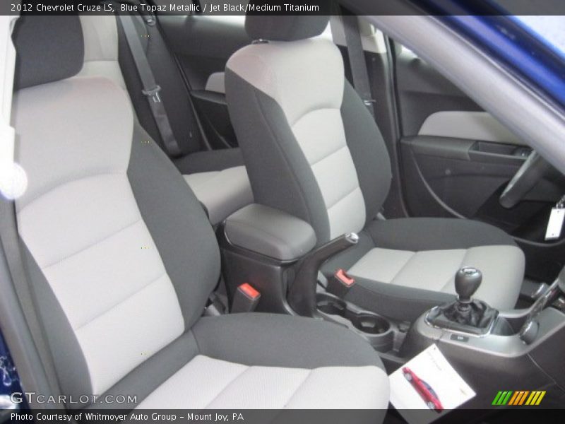 Blue Topaz Metallic / Jet Black/Medium Titanium 2012 Chevrolet Cruze LS