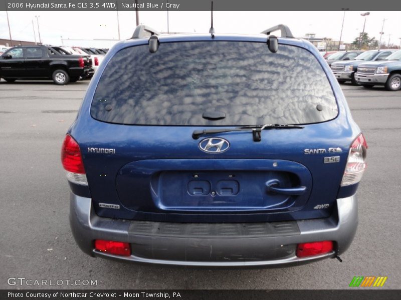 Nautical Blue / Gray 2006 Hyundai Santa Fe GLS 3.5 4WD