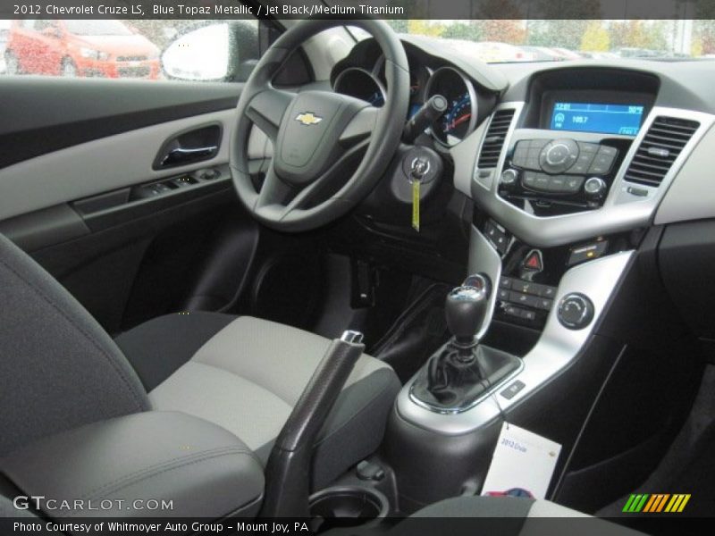 Blue Topaz Metallic / Jet Black/Medium Titanium 2012 Chevrolet Cruze LS