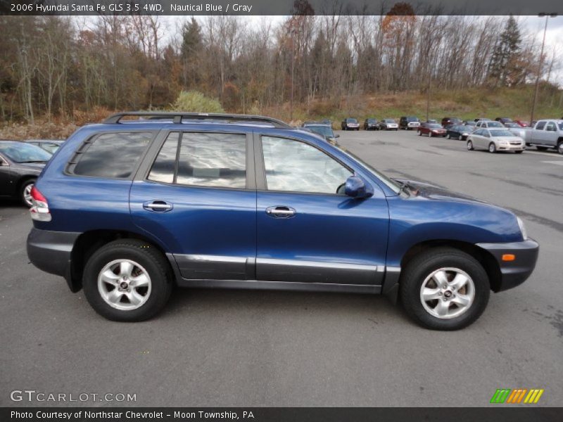 Nautical Blue / Gray 2006 Hyundai Santa Fe GLS 3.5 4WD