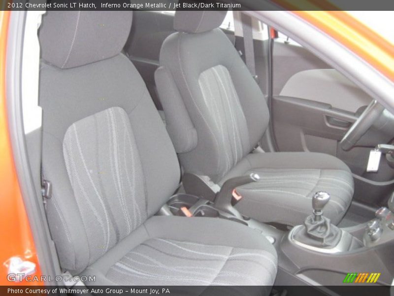Inferno Orange Metallic / Jet Black/Dark Titanium 2012 Chevrolet Sonic LT Hatch