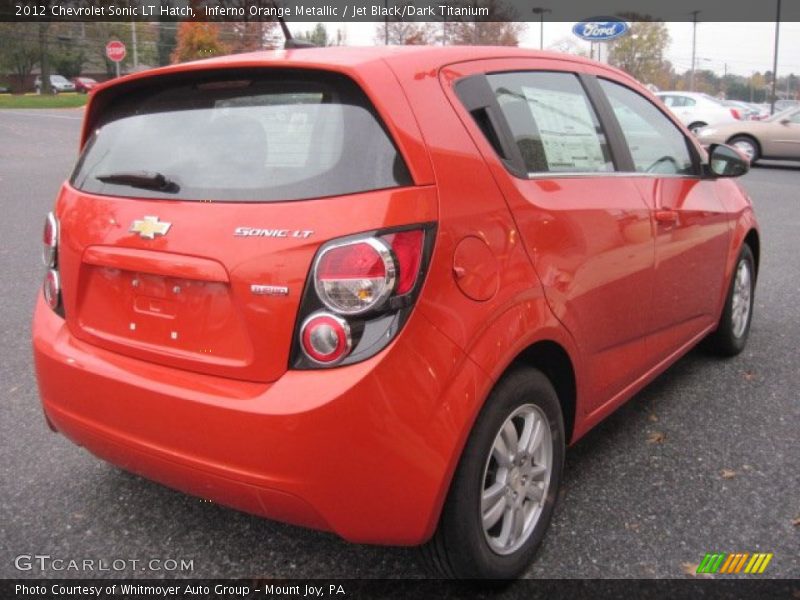  2012 Sonic LT Hatch Inferno Orange Metallic