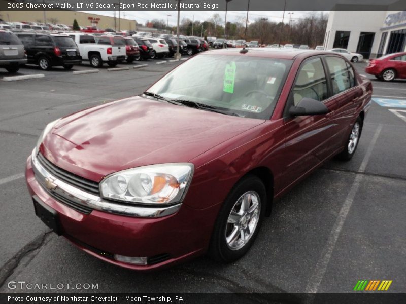 Sport Red Metallic / Neutral Beige 2005 Chevrolet Malibu LT V6 Sedan