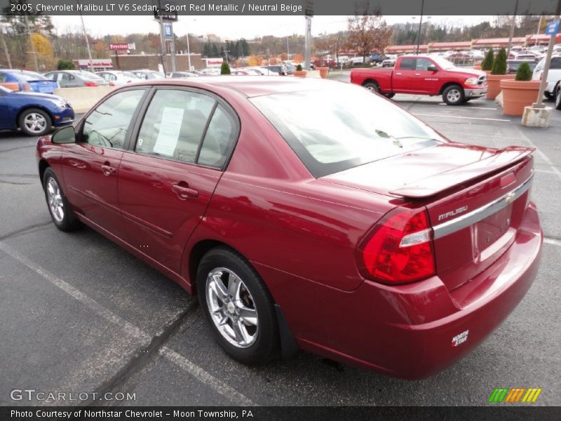 Sport Red Metallic / Neutral Beige 2005 Chevrolet Malibu LT V6 Sedan