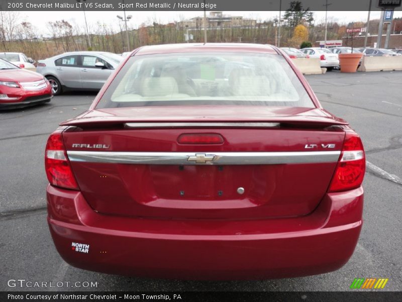 Sport Red Metallic / Neutral Beige 2005 Chevrolet Malibu LT V6 Sedan