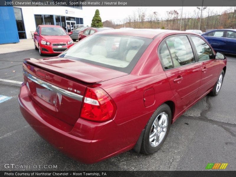 Sport Red Metallic / Neutral Beige 2005 Chevrolet Malibu LT V6 Sedan