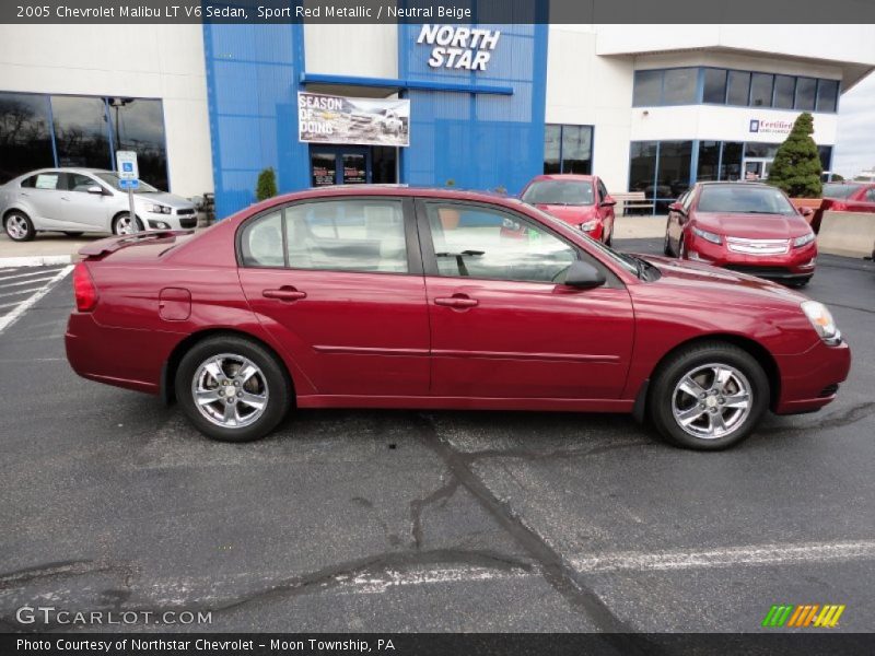 Sport Red Metallic / Neutral Beige 2005 Chevrolet Malibu LT V6 Sedan
