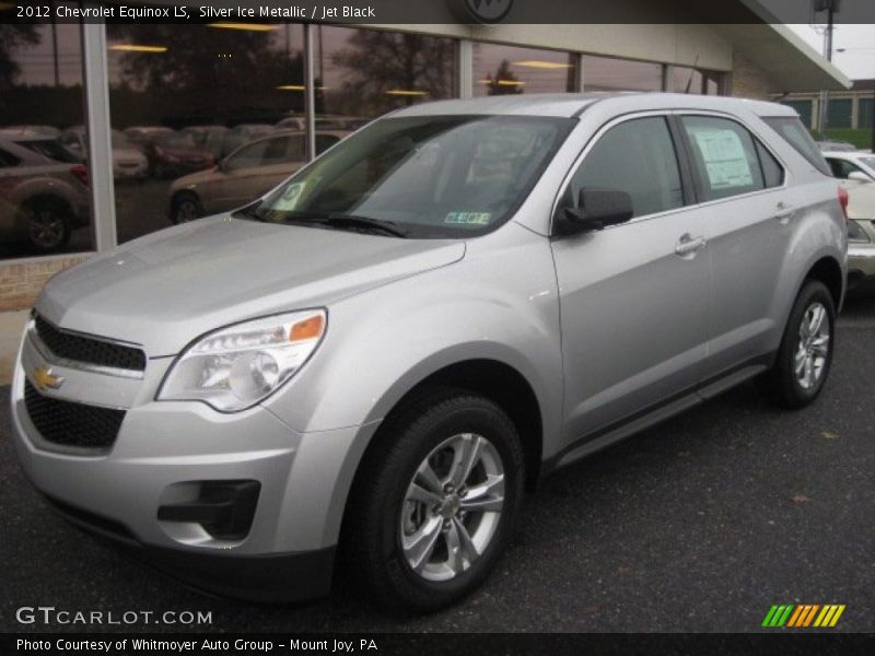 Silver Ice Metallic / Jet Black 2012 Chevrolet Equinox LS