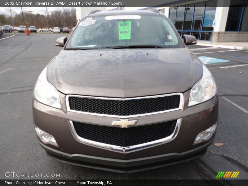 Desert Brown Metallic / Ebony 2009 Chevrolet Traverse LT AWD