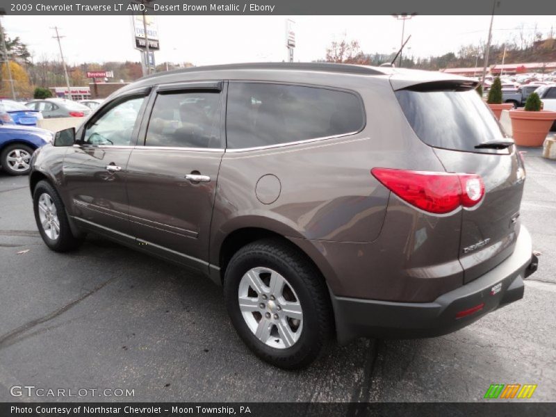 Desert Brown Metallic / Ebony 2009 Chevrolet Traverse LT AWD
