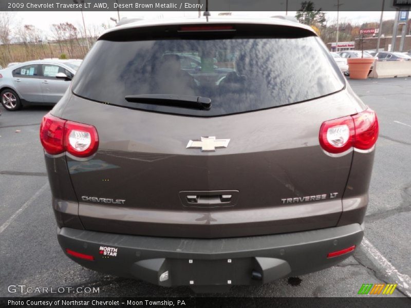 Desert Brown Metallic / Ebony 2009 Chevrolet Traverse LT AWD