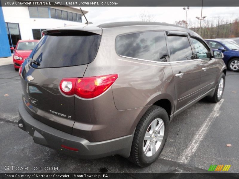 Desert Brown Metallic / Ebony 2009 Chevrolet Traverse LT AWD