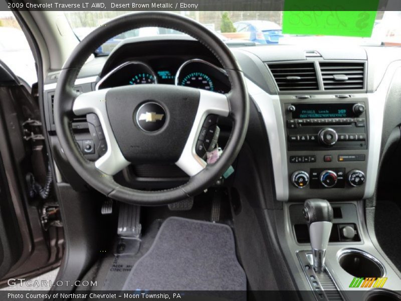 Desert Brown Metallic / Ebony 2009 Chevrolet Traverse LT AWD