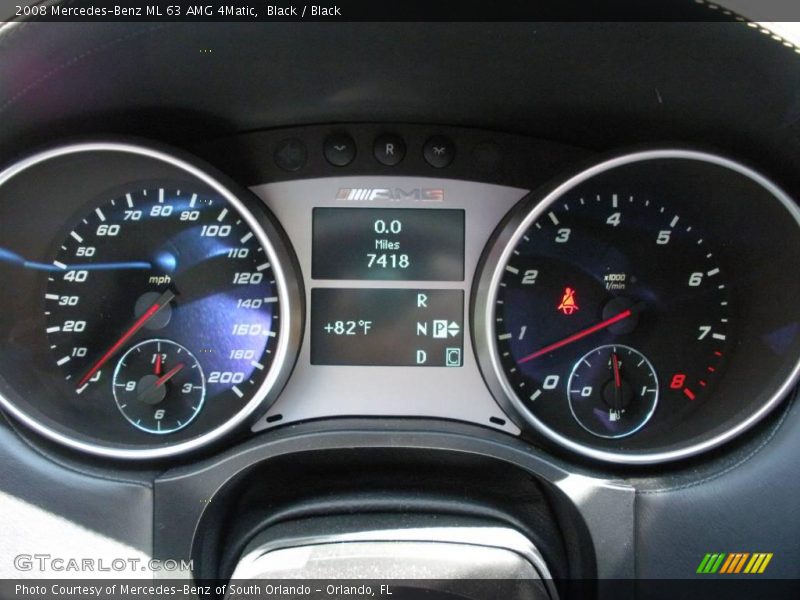 Black / Black 2008 Mercedes-Benz ML 63 AMG 4Matic