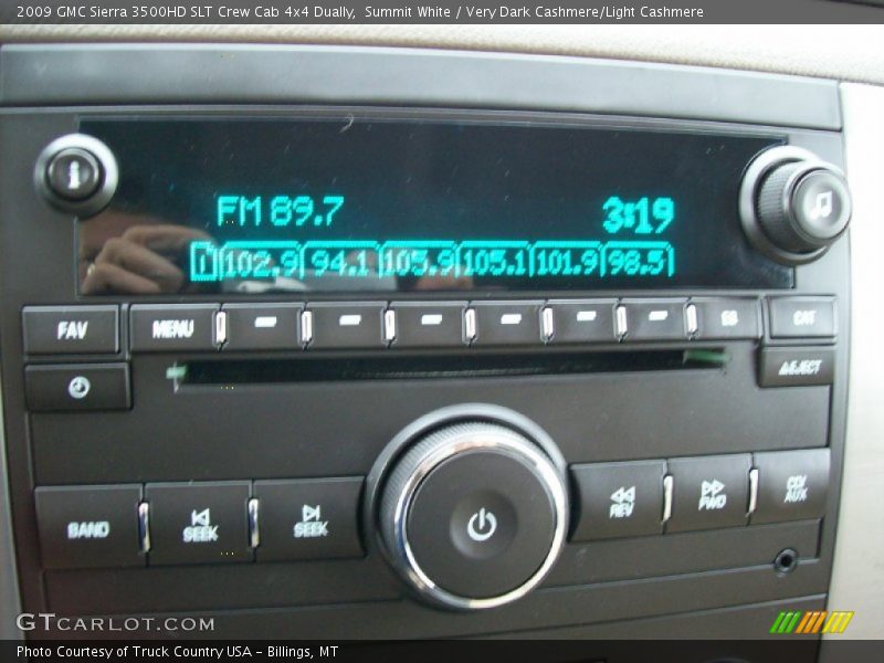 Audio System of 2009 Sierra 3500HD SLT Crew Cab 4x4 Dually