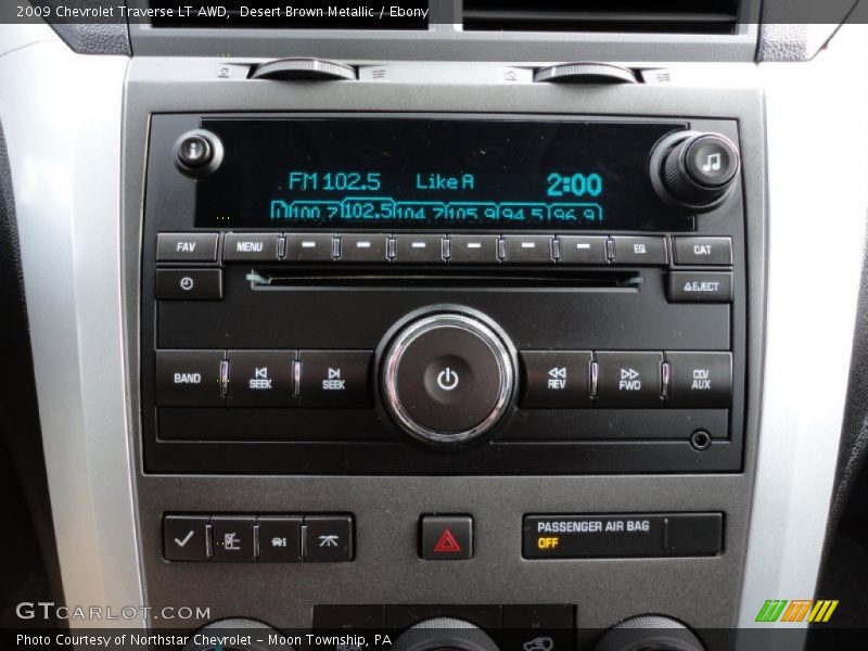 Desert Brown Metallic / Ebony 2009 Chevrolet Traverse LT AWD