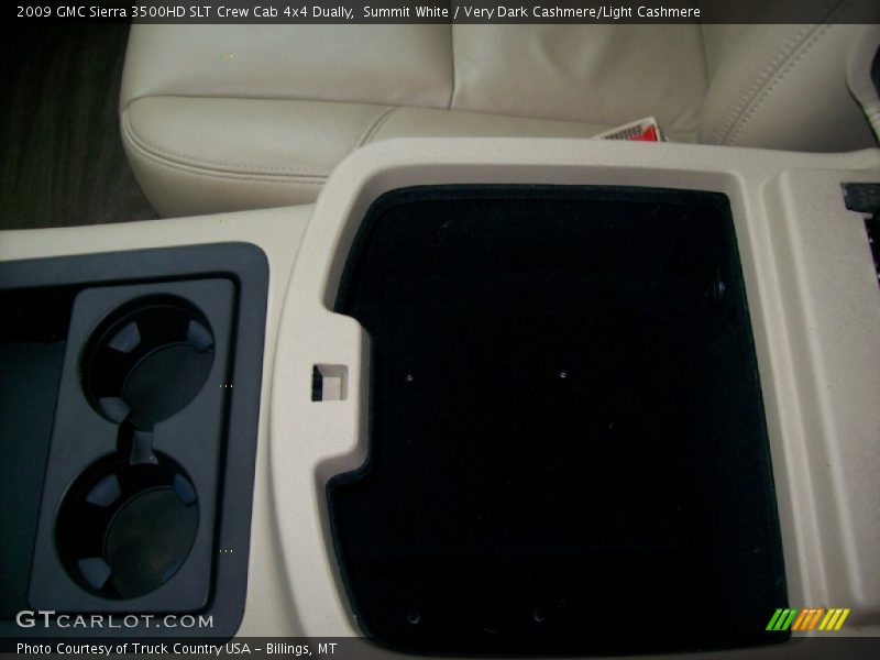 Summit White / Very Dark Cashmere/Light Cashmere 2009 GMC Sierra 3500HD SLT Crew Cab 4x4 Dually