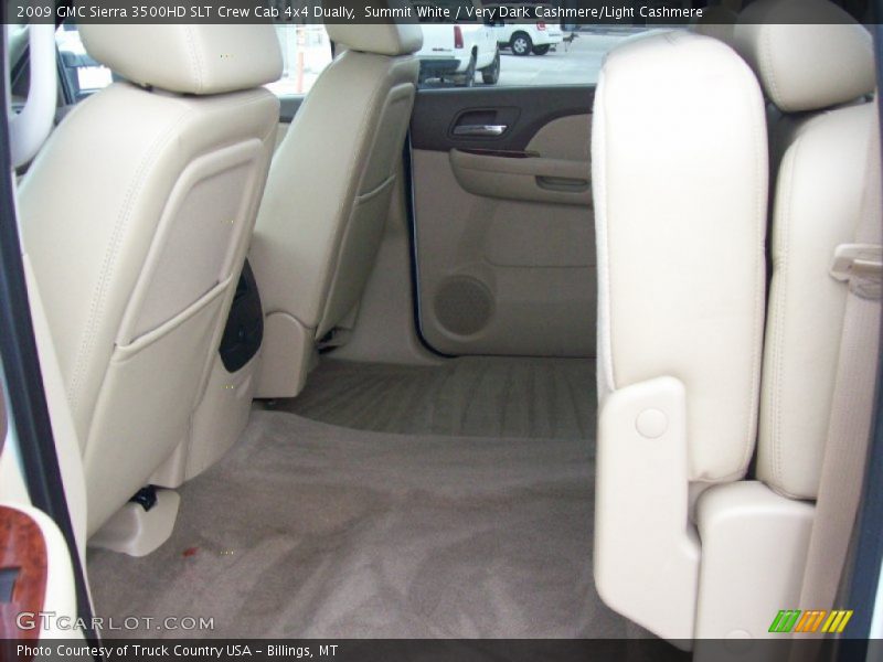 Summit White / Very Dark Cashmere/Light Cashmere 2009 GMC Sierra 3500HD SLT Crew Cab 4x4 Dually