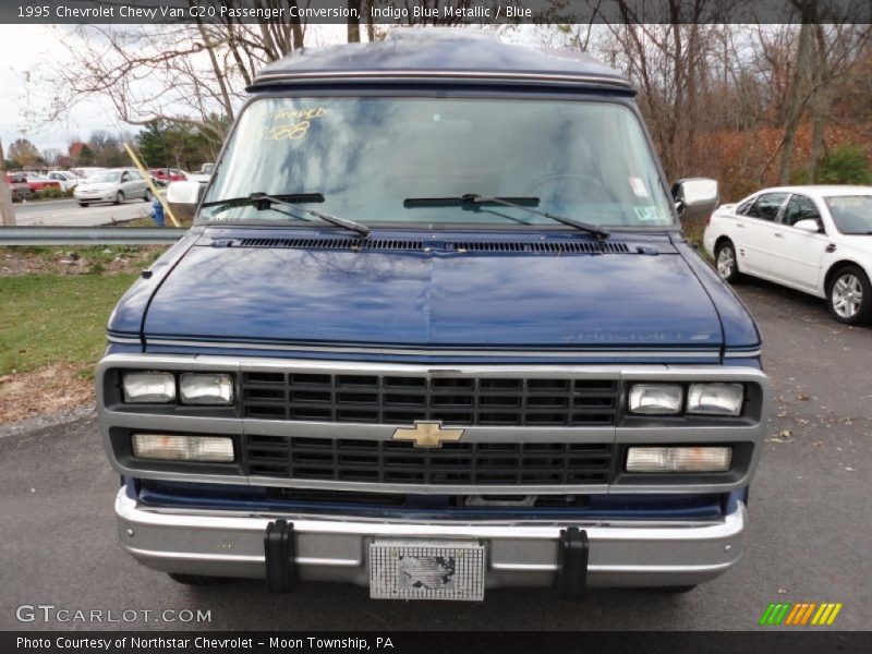 Indigo Blue Metallic / Blue 1995 Chevrolet Chevy Van G20 Passenger Conversion