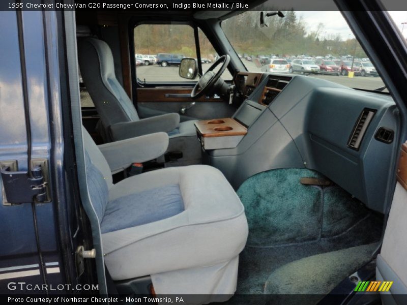  1995 Chevy Van G20 Passenger Conversion Blue Interior