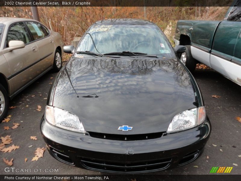 Black / Graphite 2002 Chevrolet Cavalier Sedan