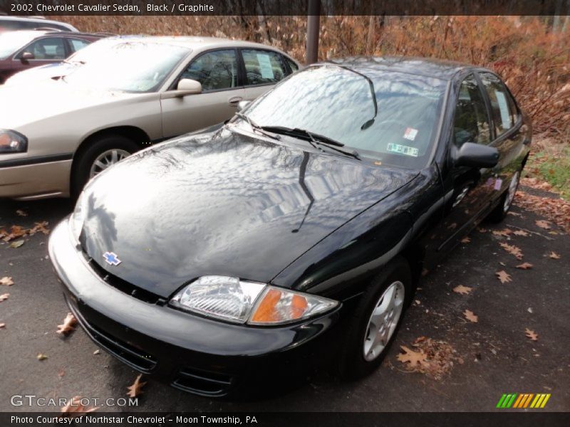 Black / Graphite 2002 Chevrolet Cavalier Sedan