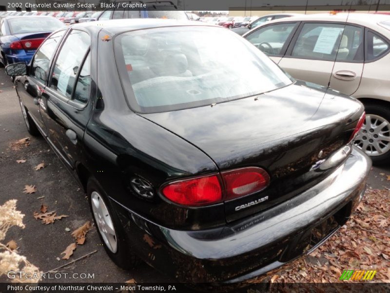 Black / Graphite 2002 Chevrolet Cavalier Sedan