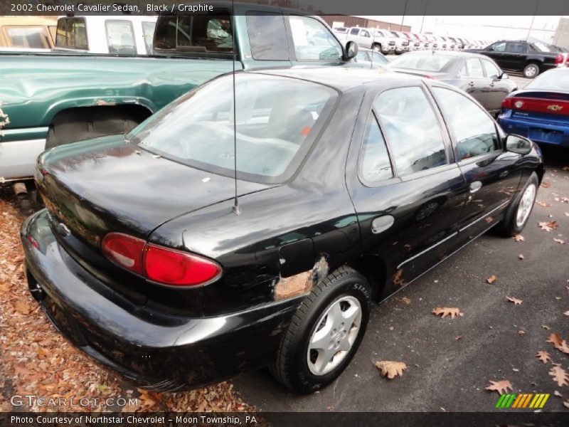 Black / Graphite 2002 Chevrolet Cavalier Sedan