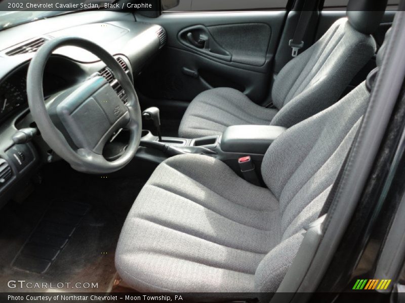 Black / Graphite 2002 Chevrolet Cavalier Sedan