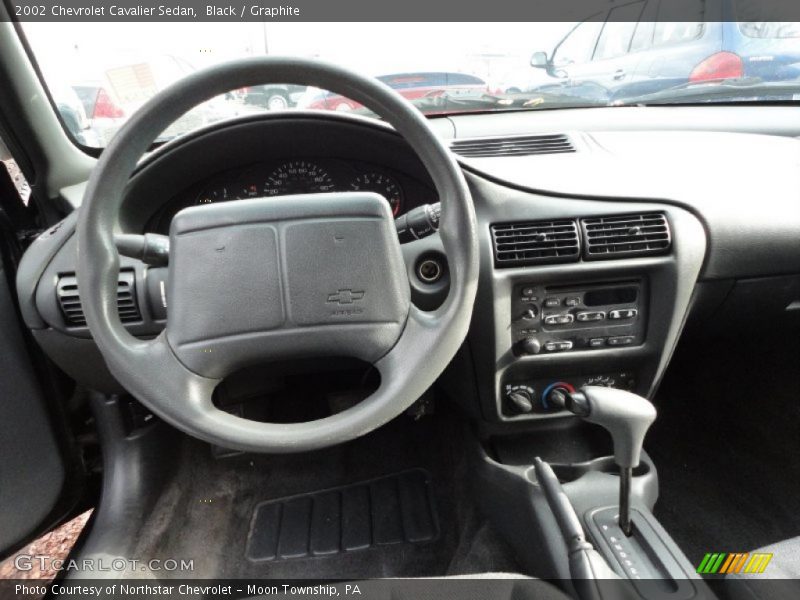 Black / Graphite 2002 Chevrolet Cavalier Sedan