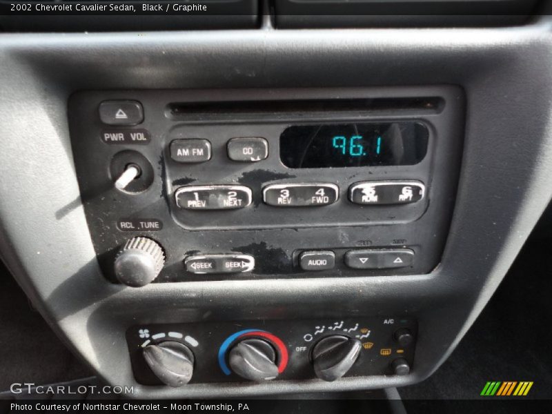 Black / Graphite 2002 Chevrolet Cavalier Sedan