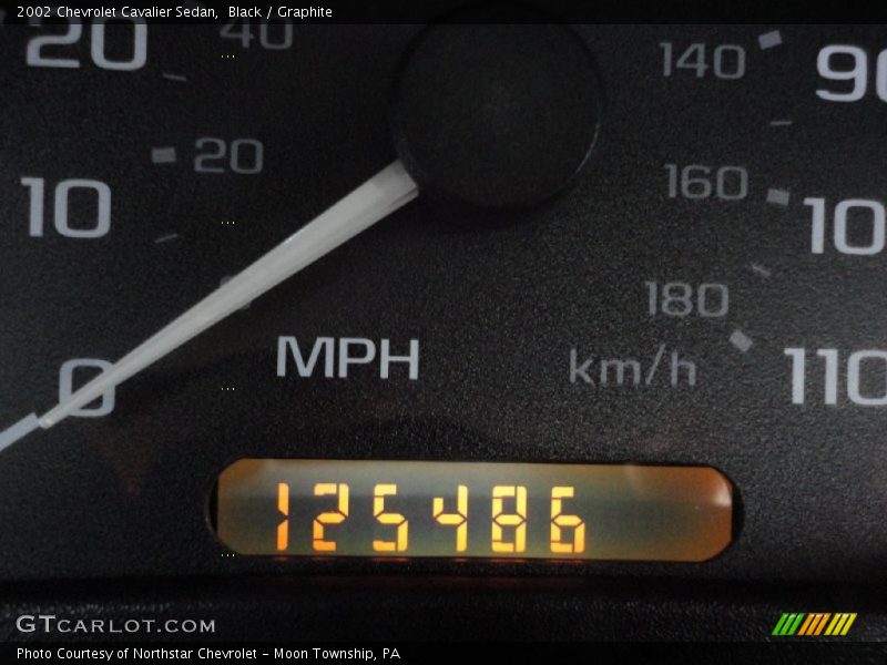 Black / Graphite 2002 Chevrolet Cavalier Sedan