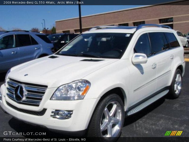 Arctic White / Black 2009 Mercedes-Benz GL 550 4Matic