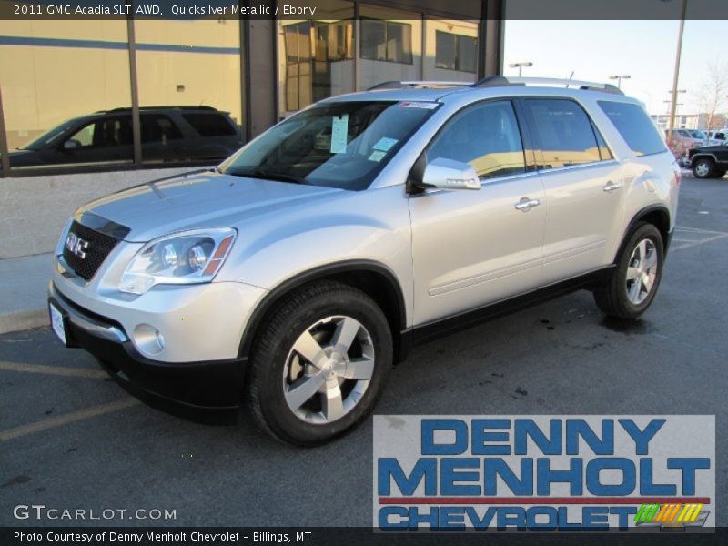 Quicksilver Metallic / Ebony 2011 GMC Acadia SLT AWD