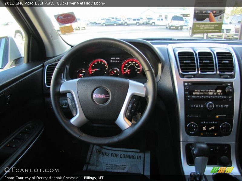 Quicksilver Metallic / Ebony 2011 GMC Acadia SLT AWD