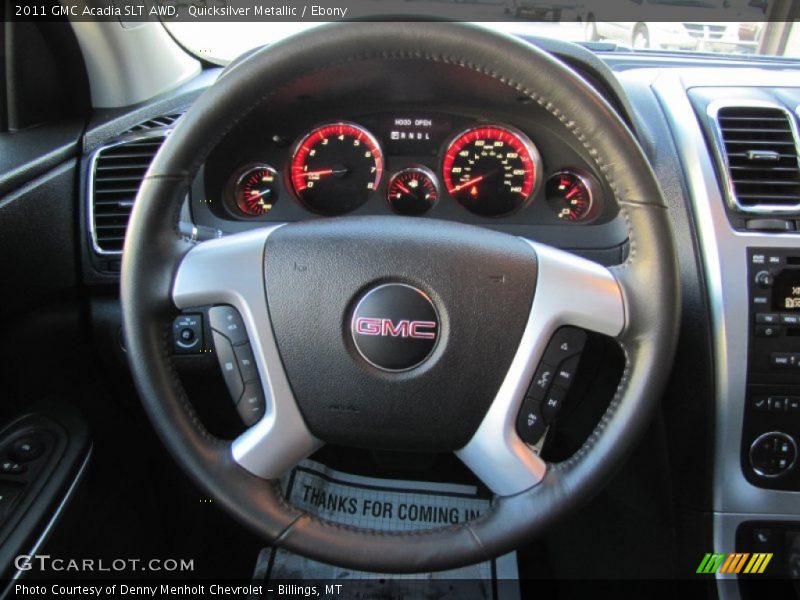 Quicksilver Metallic / Ebony 2011 GMC Acadia SLT AWD