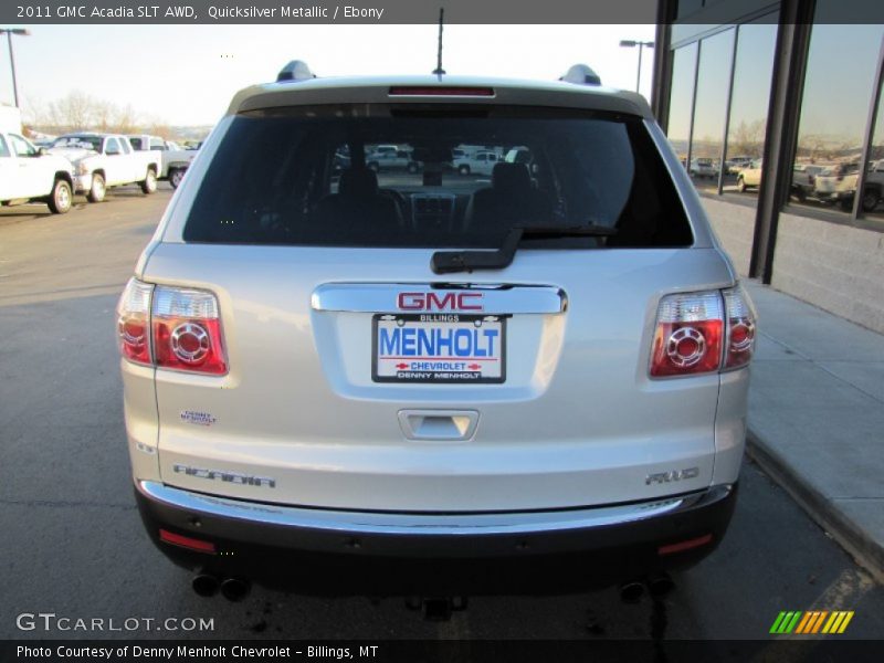 Quicksilver Metallic / Ebony 2011 GMC Acadia SLT AWD