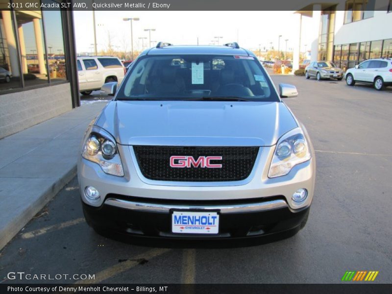 Quicksilver Metallic / Ebony 2011 GMC Acadia SLT AWD