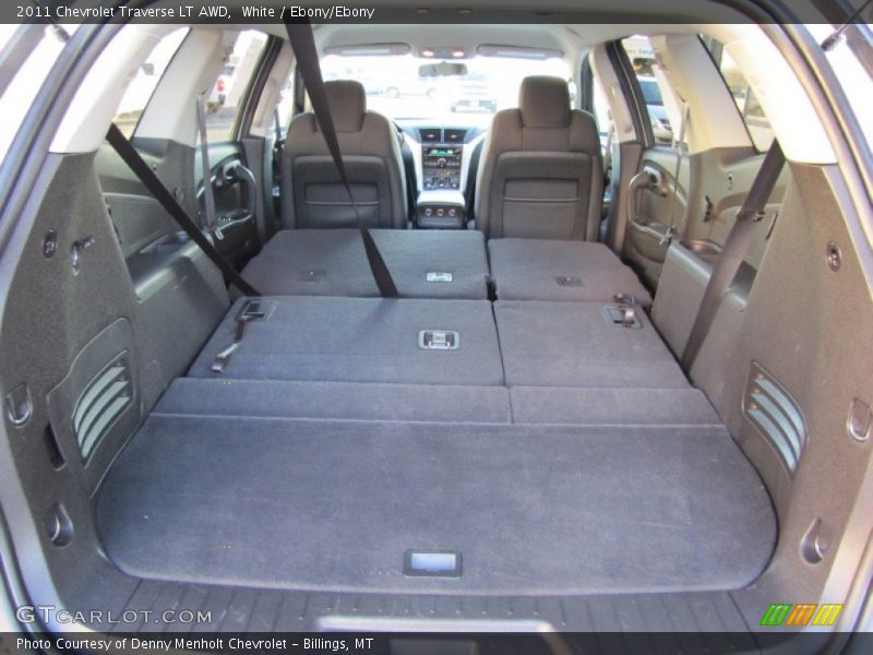 White / Ebony/Ebony 2011 Chevrolet Traverse LT AWD