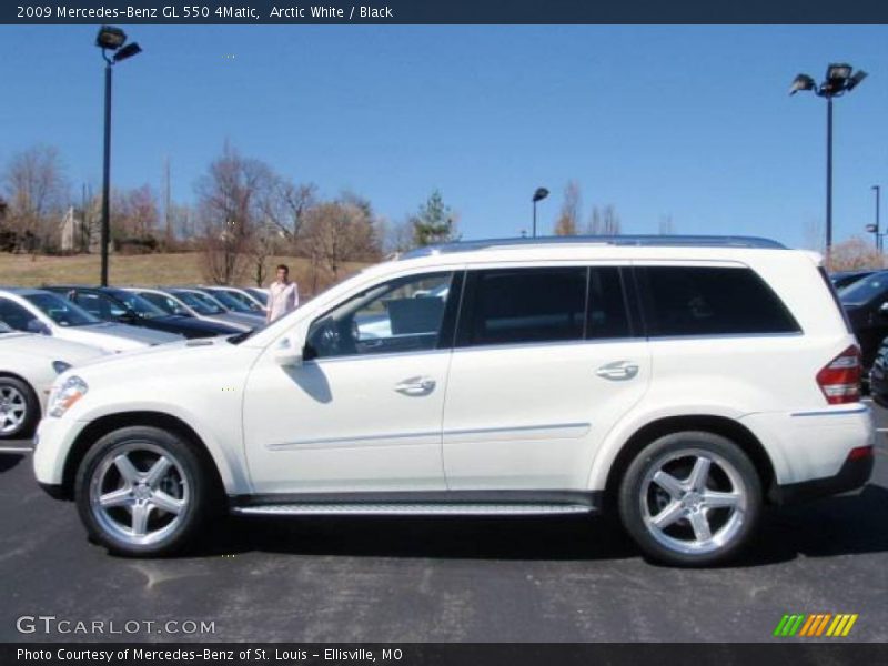 Arctic White / Black 2009 Mercedes-Benz GL 550 4Matic